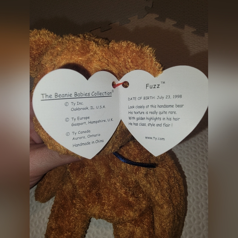 Fuzz Ty Original Beanie Baby - Picture 2 of 6